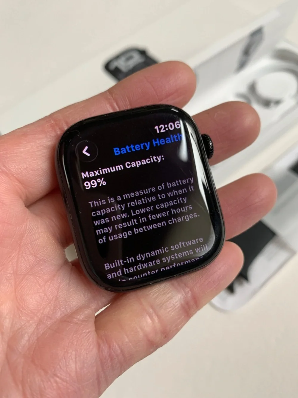 Like New Series 10 46mm Watch GPS New Charger & Band 99% Battery Health